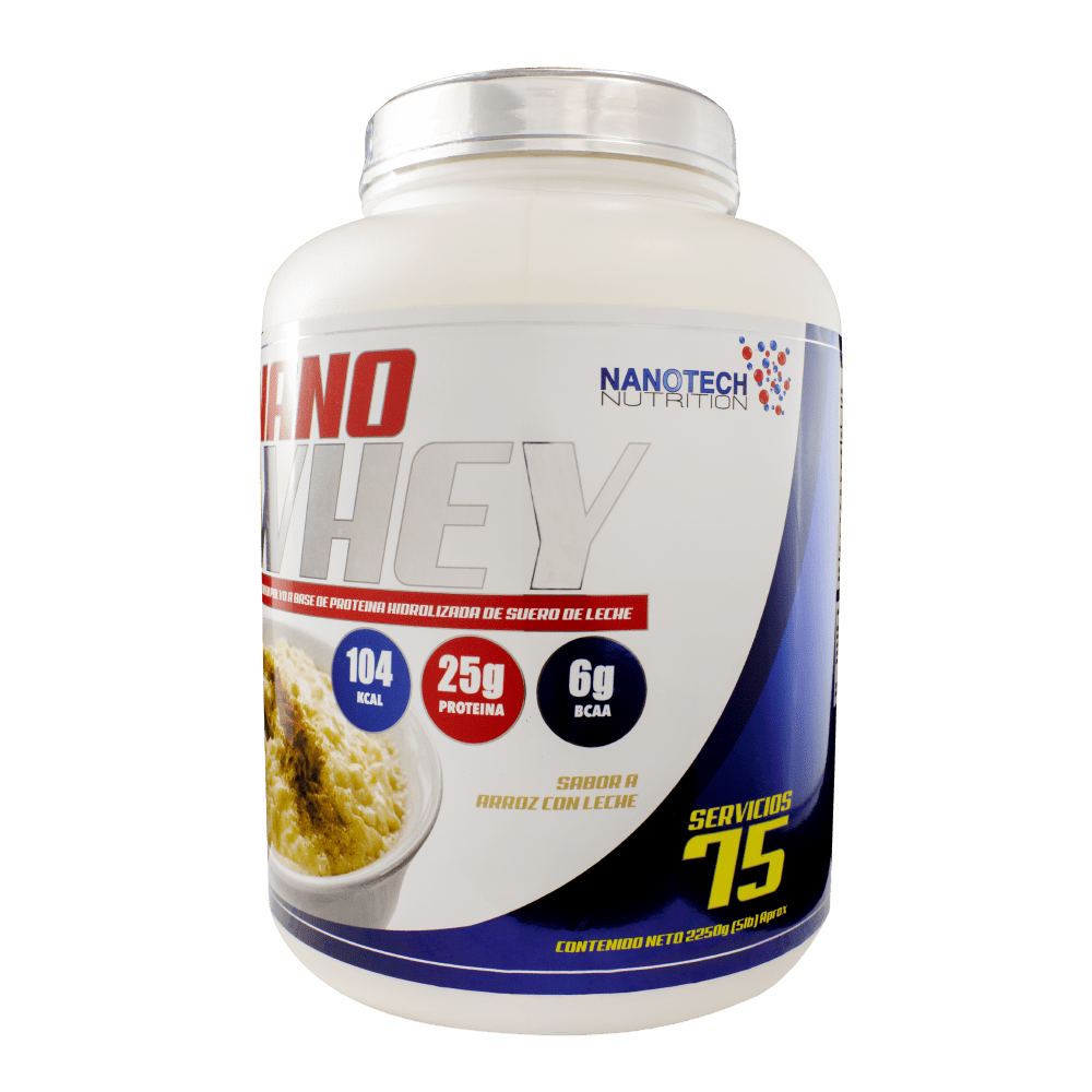 NANO WHEY 5lb 75 Servicios - Sabor Arroz con Leche - Imagen 2