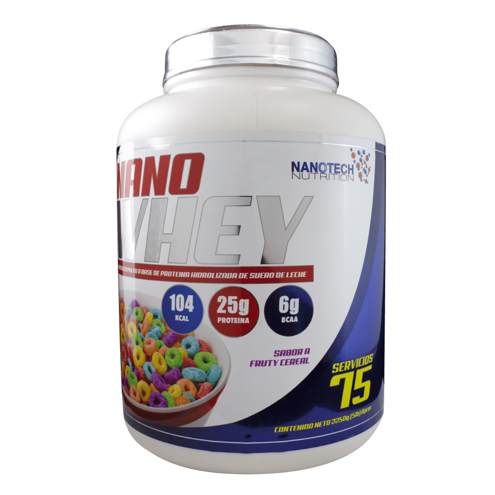 NANO WHEY 5lb 75 Servicios - Sabor Fruty Cereal - Imagen 2