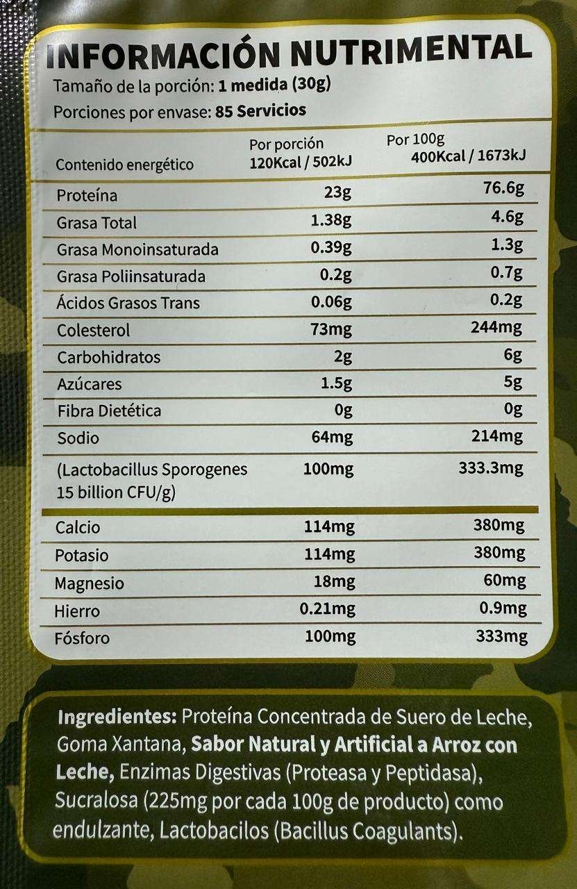 COMBAT WHEY PROTEIN 5.6LB - SABOR ARROZ CON LECHE - Imagen 3